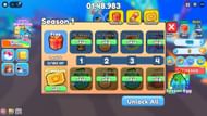 List of rewards in Season 1 pass (Image via Roblox)